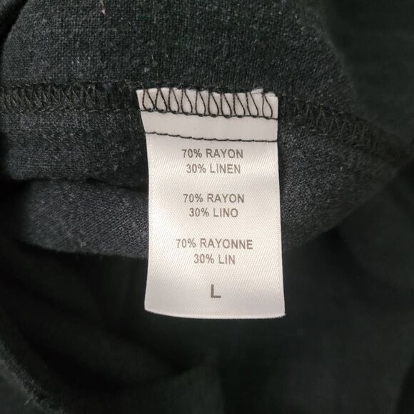 Rachel Palley Linen Rayon Jumpsuit Sz L Button Front Sleeveless Ankle Wide Leg - Picture 7 of 13